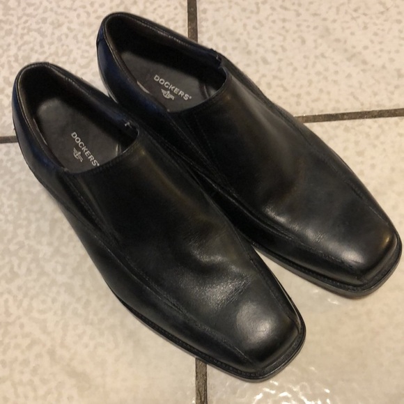 DOCKERS MEN’S LEATHER LOAFERS | BLACK | SIZE 10W DRESS SHOES - Picture 2 of 10